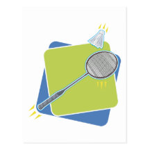 Badminton Postcard