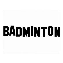 badminton postcards