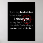 Badminton Posters