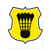 badminton postkarten