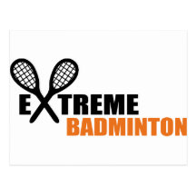 badminton postkarten