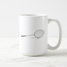 Badminton Racket and Shuttlecock Mug