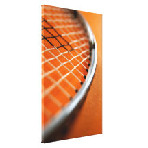 Badminton Racket Stretched Canvas Prints