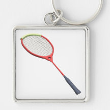 Badminton Racquet Key Chain