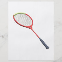 Badminton Racquet Personalized Flyer