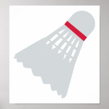 Badminton Shuttlecock Poster