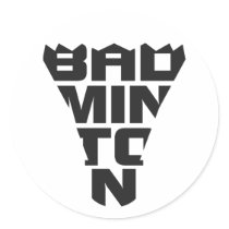 Badminton Sticker
