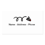 Badminton theme business card