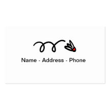 Badminton theme business card