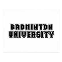 Badminton University Post Cards