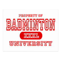 Badminton University Postcards