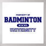 Badminton University Posters