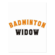 Badminton Widow Postkarte