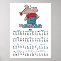 badonkadonk elephant butt cartoon print
