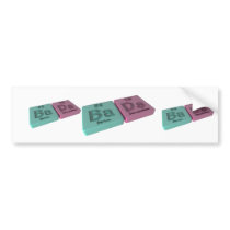 Bads as Ba Barium and Ds Darmstadtium Bumper Sticker