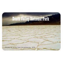 Badwater Basin Death Valley Rectangle Magnets