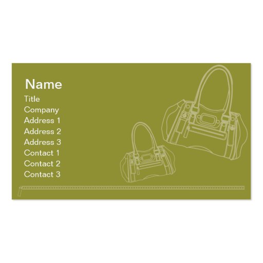 Bag - Business Business Card Template