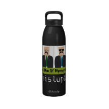 Bag Head Man of Mystery and Disguises Personalized Reusable Water Bottle