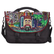 Bag | Luna Park Sydney Sequin Art Print Computer Bag
