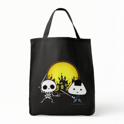Bag - RiceBall Samurai VS Skeleton by HIBARI