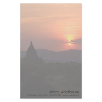 Bagan Sunset Personalized Stationery