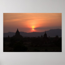 Bagan Sunset • Poster