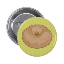 Bagel Pinback Buttons