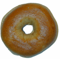 Bagel sculpture photo cutout