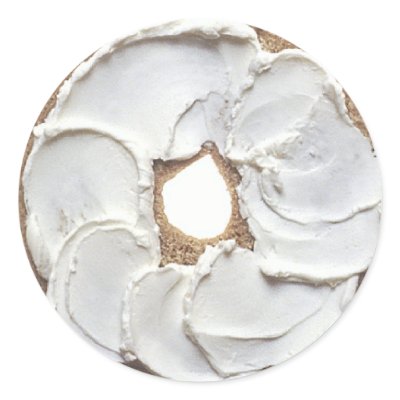 Bagel Round Stickers by Ricaso_Ireland