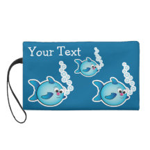 Bagettes Bag with fishes Wristlets
