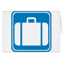 Baggage Check / Claim Highway Sign Cards