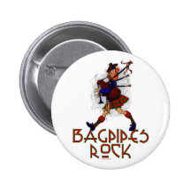 Bagpipes Rock! Button