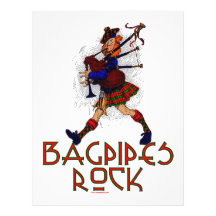 Bagpipes Rock! Customized Letterhead