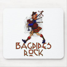 Bagpipes Rock! Mousepads