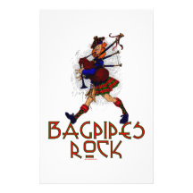 Bagpipes Rock! Stationery