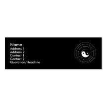 Bagua Profile Card Business Card Template