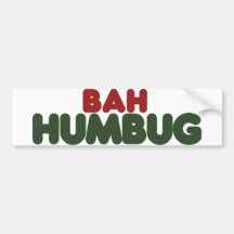 Bah Humbug Bumper Sticker