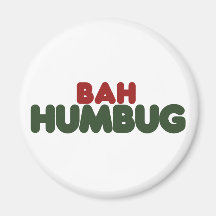 Bah Humbug Refrigerator Magnet