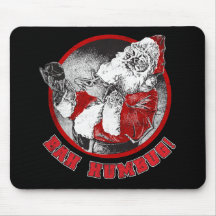 Bah Humbug! - Scrooge Santa Clause Mousepads