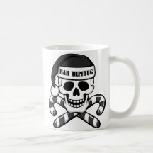 'Bah Humbug' Skull Mug