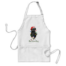 Bah HumPug Black Pug Aprons
