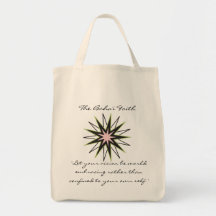 Baha'i Faith Star Canvas Bag