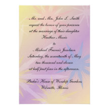 Baha'i Wedding Invitation