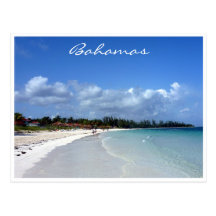 bahamas coastal border postcard