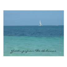 bahamas greetings post card