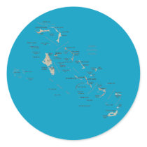 Bahamas Map Sticker