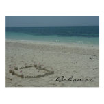 bahamas sand post card