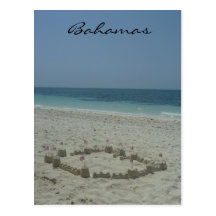 bahamas sandcastle postcards