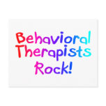 Bahaviorial Therapists Rock Postcard