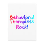 Bahaviorial Therapists Rock Post Card